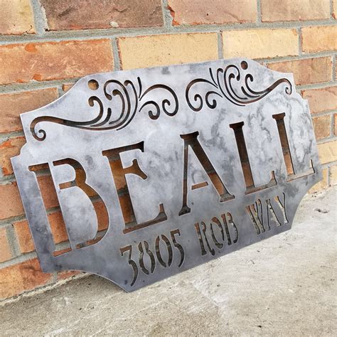 custom metal house signs canada|custom metal decorative signs.